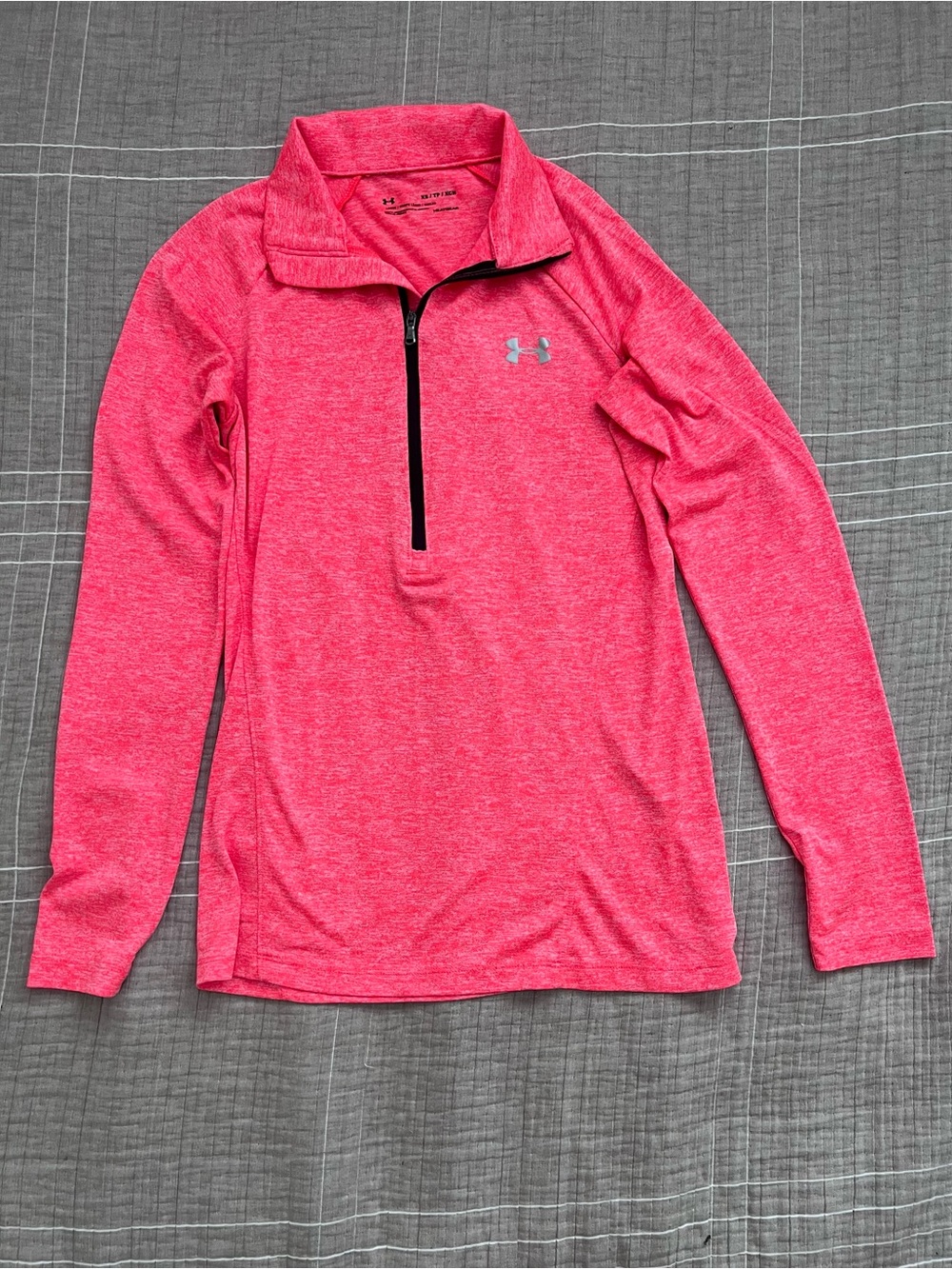 Under Armour- Neon Pink Quarter-Zip Pullover